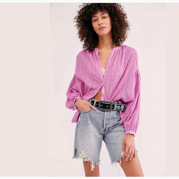 Free People Tops - NWT Free People Maddison Eyelet Blouse